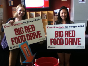 Cornell Students for Hunger Relief, Becca and Stephanie. 